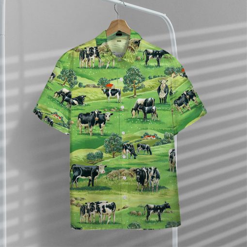 Gearhumans 3D Dairy Cow Hawaii Shirt