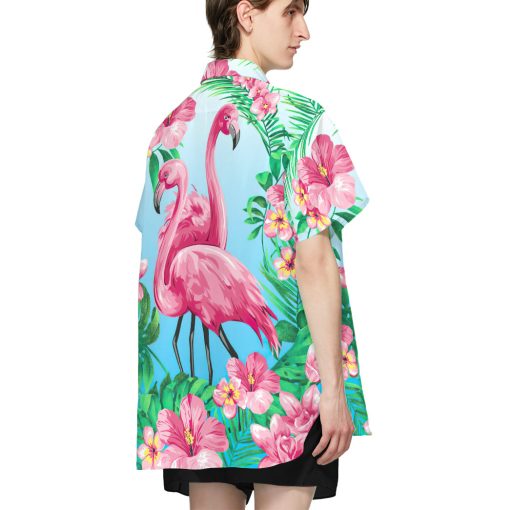 Gearhumans 3D Flamingo Hawaii Shirt