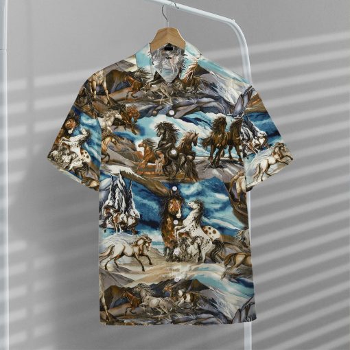 Gearhumans 3D Horse Hawaii Shirt