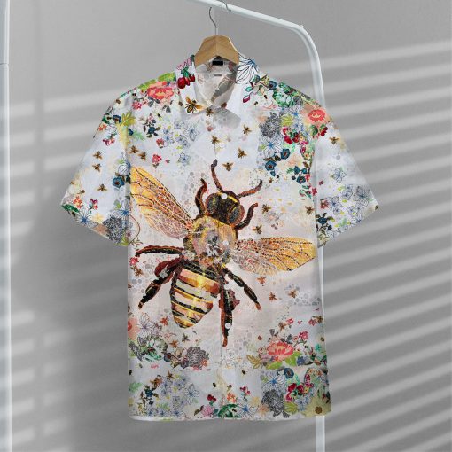 Gearhumans 3D Bee Hawaii Shirt - Image 6