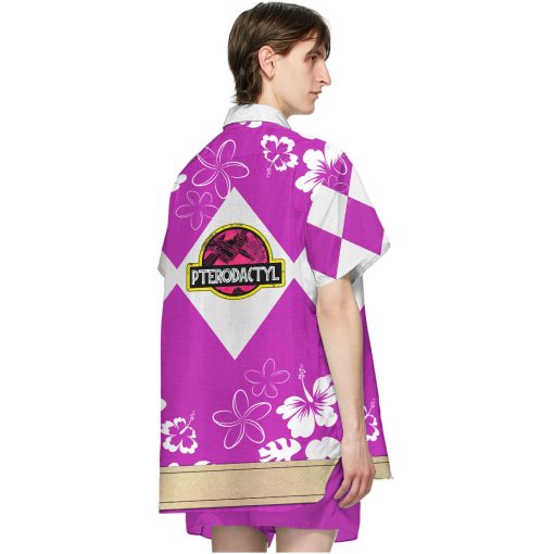 Gearhumans 3D Mighty Morphin Power Ranger Pink Hawaii Shirt