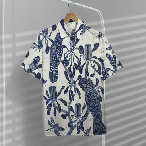 Gearhumans 3D Cockatoo Hawaii Shirt - Image 5