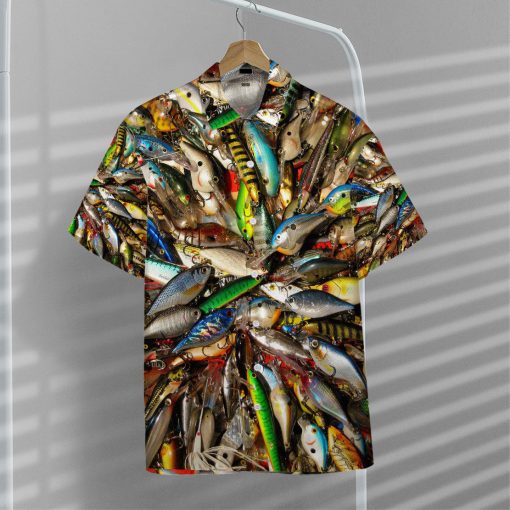 Gearhumans 3D Fishing Baits Stainless Steel Hawaii Shirt 14 Gearhumans 3D Fishing Baits Stainless Steel Hawaii Shirt