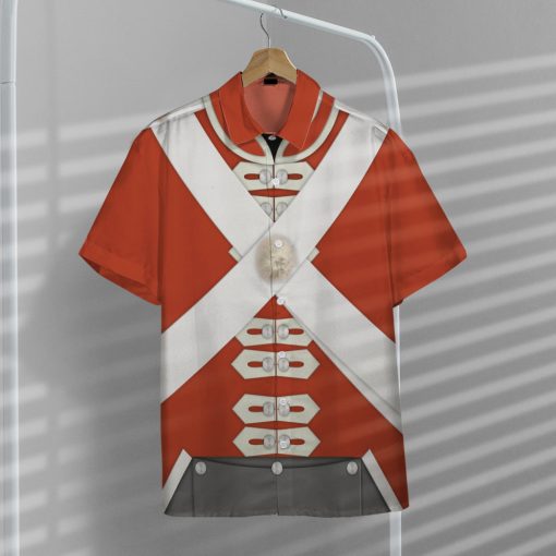 Gearhumans 3D Custom British Army Redcoats Hawaii Shirt - Image 5
