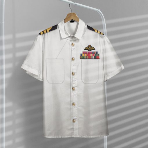 Gearhumans 3D Custom White Uniforms Of The Royal Navy Hawaii Shirt