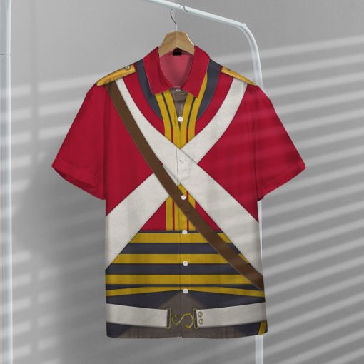 Gearhumans 3D British 2nd Heavy Dragoon Custom Hawaii Shirt - Image 5