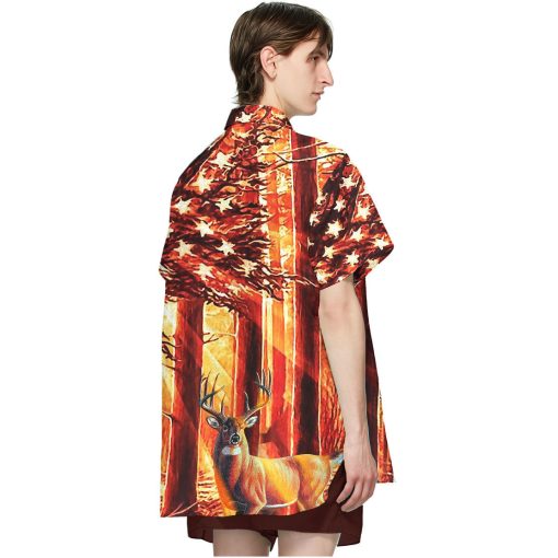 Gearhumans 3D Deer Hunting Hawaii Shirt - Image 4