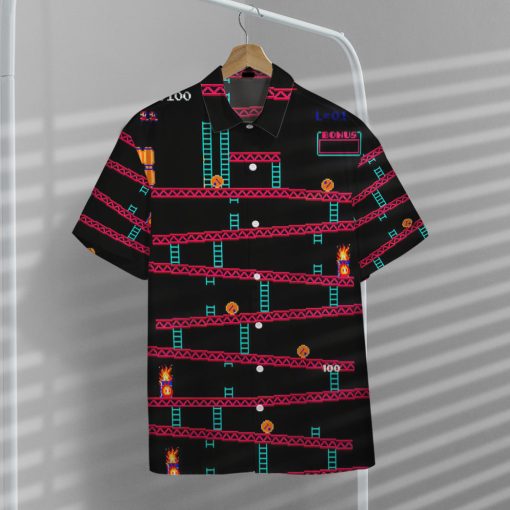 Gearhumans 3D Donkey Kong Gameplay Hawaii Shirt