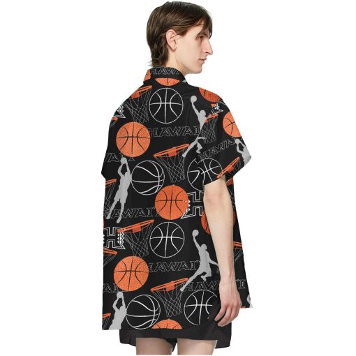 Gearhumans 3D Hawaii Rainbow Warriors Basketball Hawaii Shirt