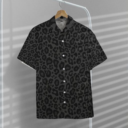 Gearhumans 3D Black Leopard Hawaii Shirt - Image 6