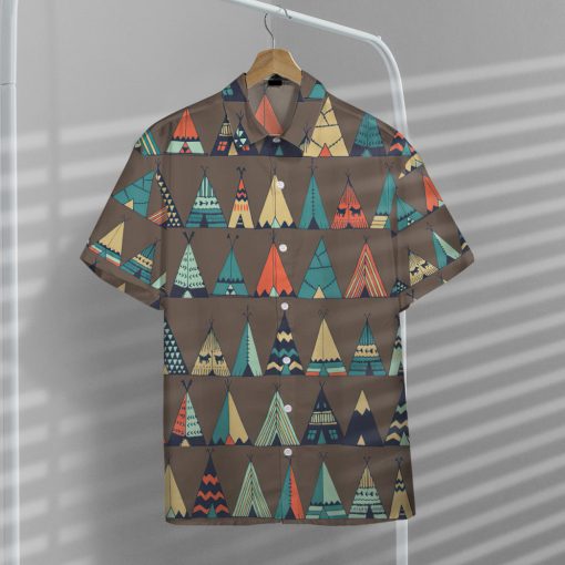 Gearhumans 3D American Native Tents Hawaii Shirt - Image 5