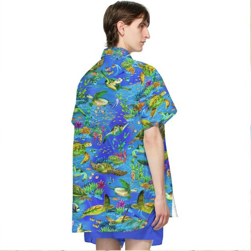 Gearhumans 3D Sea Turtle Hawaii Shirt 4 Gearhumans 3D Sea Turtle Hawaii Shirt - Image 4