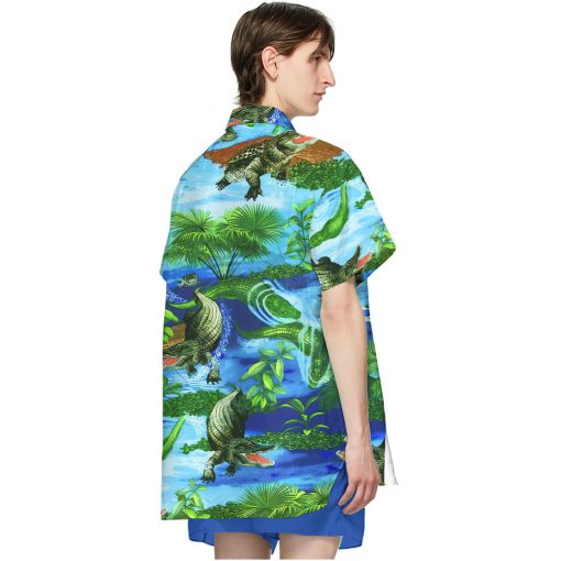 Gearhumans 3D Crocodile Hawaii Shirt 4 Gearhumans 3D Crocodile Hawaii Shirt - Image 4