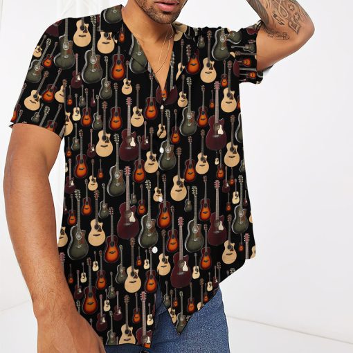 Gearhumans 3D Acoustic Guitar Hawaii Shirt 3 Gearhumans 3D Acoustic Guitar Hawaii Shirt - Image 3