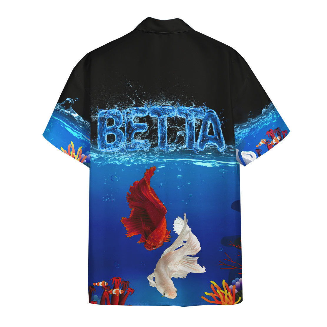 Gearhumans 3D Betta Fish Hawaii Shirt 2 Gearhumans 3D Betta Fish Hawaii Shirt - Image 2