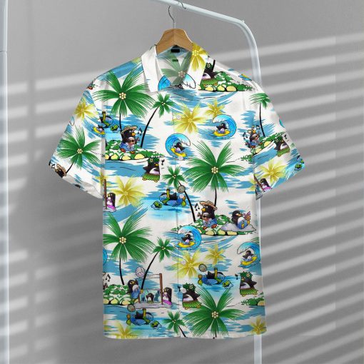 Gearhumans 3D Penguin Hawaii Shirt