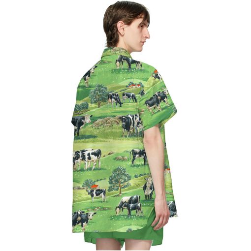 Gearhumans 3D Dairy Cow Hawaii Shirt