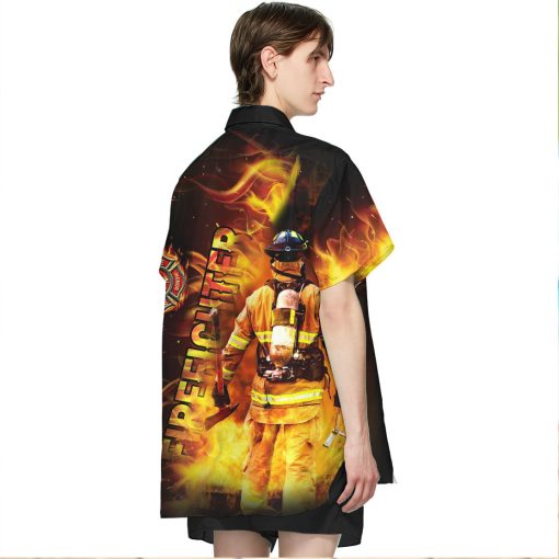 Gearhumans 3D Firefighter Hawaii Shirt - Image 4
