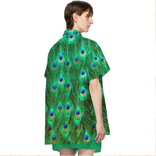 Gearhumans 3D Peacock Hawaii Shirt - Image 4