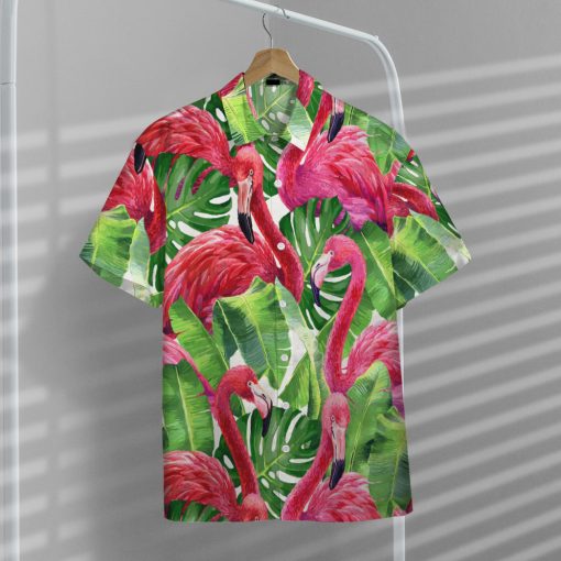 Gearhumans 3D Flamingo Hawaii Shirt - Image 6