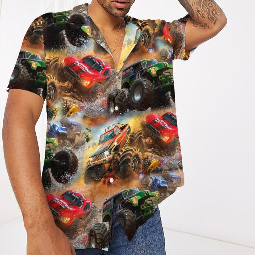 Gearhumans 3D Monster Truck Hawaii Shirt 5 Gearhumans 3D Monster Truck Hawaii Shirt - Image 5