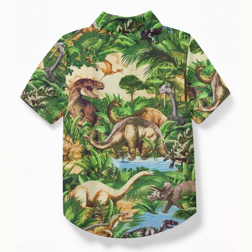 Gearhumans 3D Dinosaur Kid Hawaii Shirt - Image 2