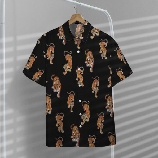 Gearhumans 3D Three Tigers Custom Hawaii Shirt - Image 6