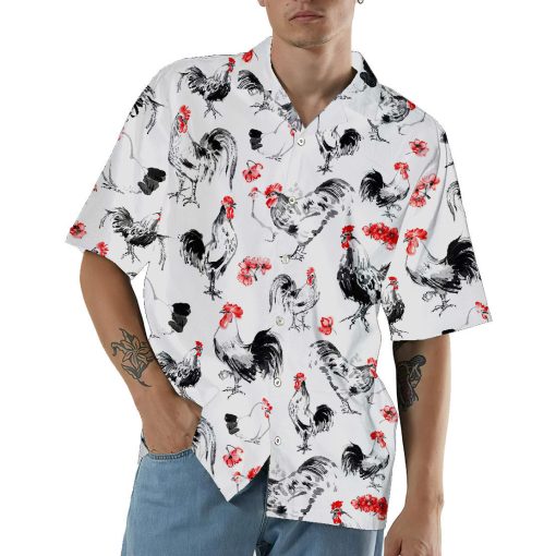Gearhumans 3D Rooster Hawaii Shirt