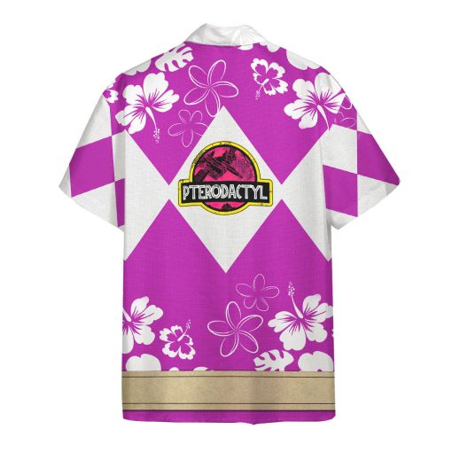 Gearhumans 3D Mighty Morphin Power Ranger Pink Hawaii Shirt