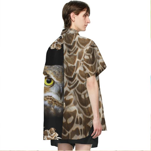 Gearhumans 3D Owl Hawaii Shirt