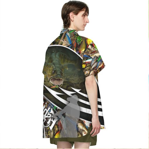 Gearhumans 3D Walleye Fishing Hawaii Shirt