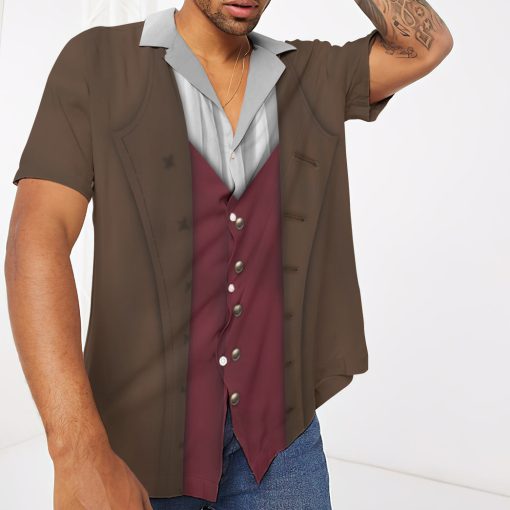 Gearhumans 3D Ancient Costume Thomas Jefferson Custom Hawaii Shirt - Image 3