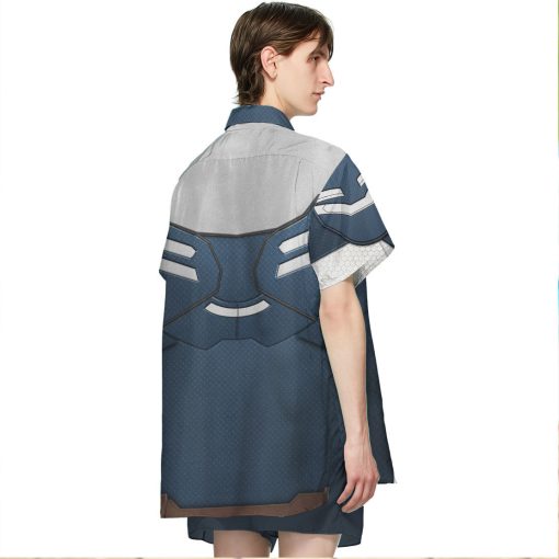 Gearhumans 3D Sam Wilson Captain America Custom Hawaii Shirt - Image 5