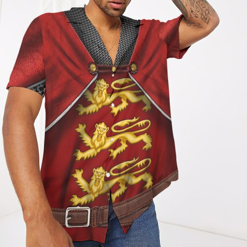 Gearhumans 3D Custom Edward I Of England Hawaii Shirt - Image 3