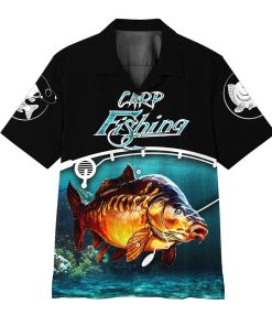 Gearhumans 3D Carp Fishing Hawaii Shirt