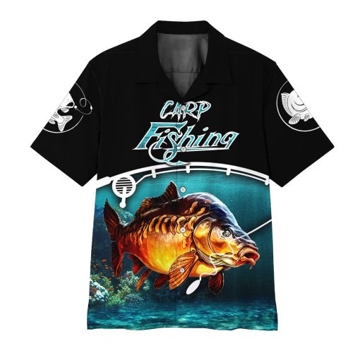Gearhumans 3D Carp Fishing Hawaii Shirt