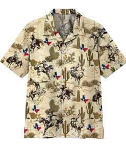 Gearhumans 3D Texas Rodeo Hawaii Shirt