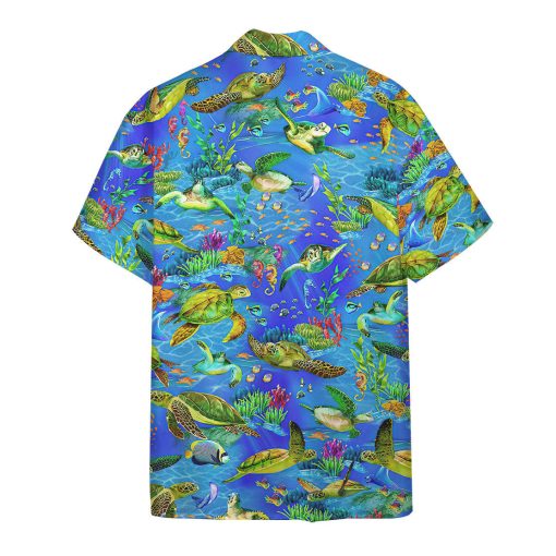 Gearhumans 3D Sea Turtle Hawaii Shirt 2 Gearhumans 3D Sea Turtle Hawaii Shirt - Image 2