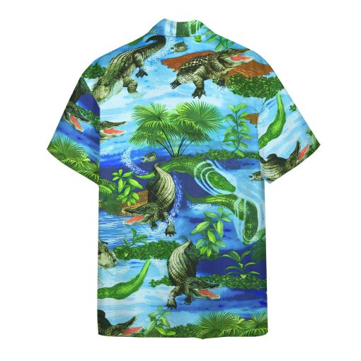 Gearhumans 3D Crocodile Hawaii Shirt 2 Gearhumans 3D Crocodile Hawaii Shirt - Image 2