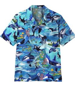 Gearhumans 3D Dolphins Hawaii Shirt