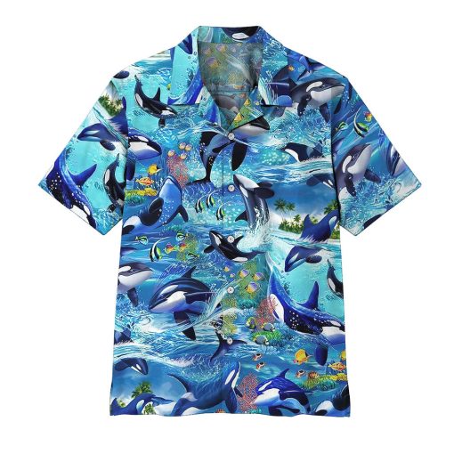 Gearhumans 3D Dolphins Hawaii Shirt