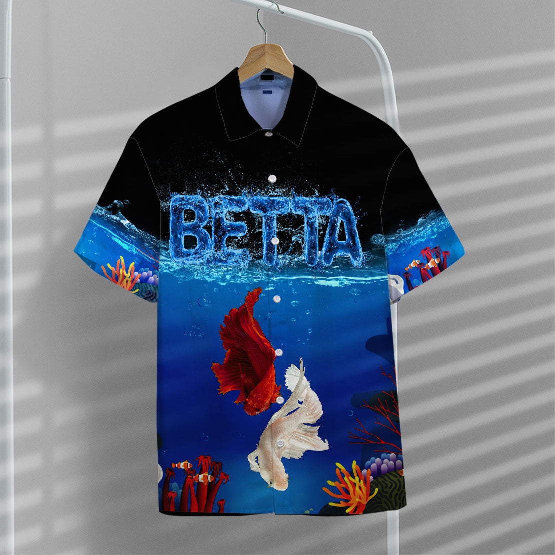 Gearhumans 3D Betta Fish Hawaii Shirt 6 Gearhumans 3D Betta Fish Hawaii Shirt - Image 6