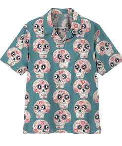 Gearhumans 3D Mexican Skull Hawaii Shirt