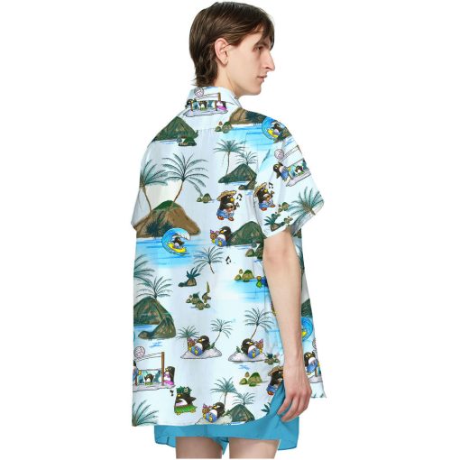 Gearhumans 3D Penguin Hawaii Shirt - Image 5