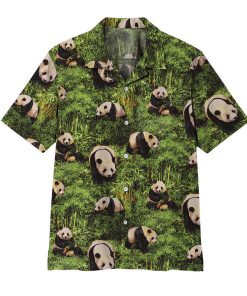 Gearhumans 3D Panda Hawaii Shirt