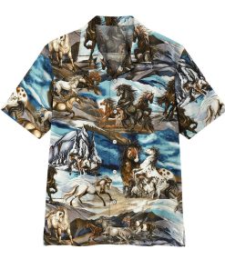Gearhumans 3D Horse Hawaii Shirt