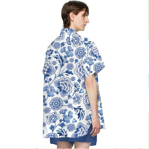 Gearhumans 3D Porcelain Pattern Hawaii Shirt - Image 5