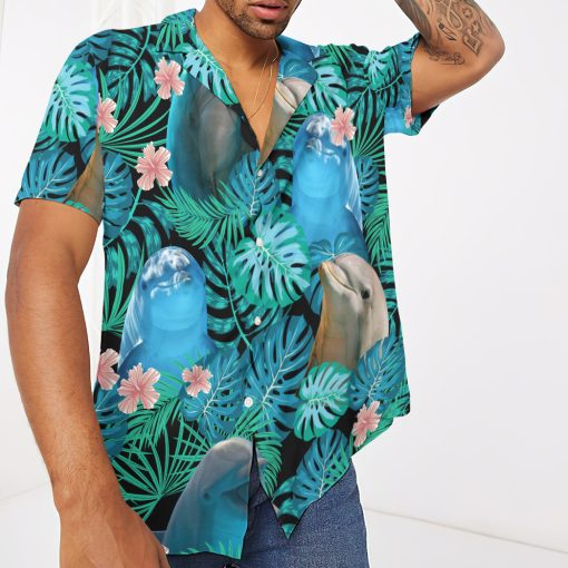 Gearhumans 3D Dolphins Hawaii Shirt - Image 3