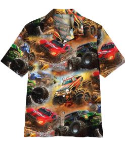Gearhumans 3D Monster Truck Hawaii Shirt