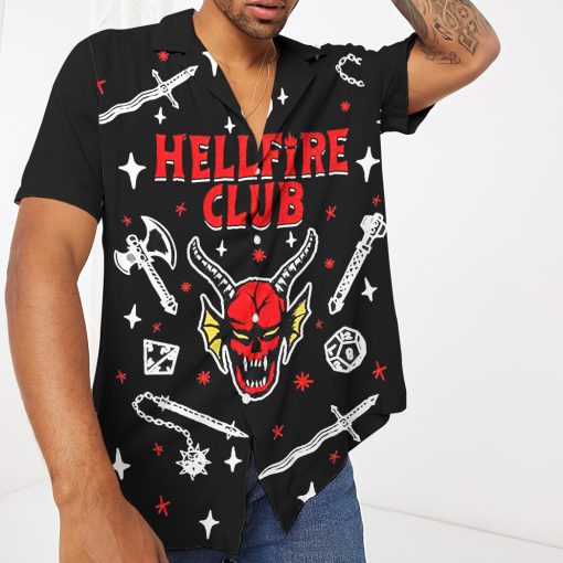 Gearhumans 3D ST HellFire Club Custom Hawaii Shirt 3 Gearhumans 3D ST HellFire Club Custom Hawaii Shirt - Image 3